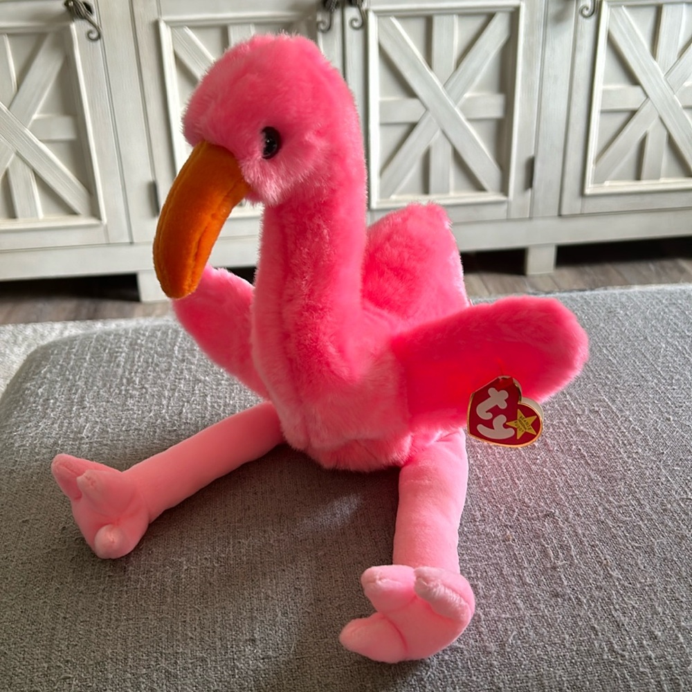 Beanies Buddies Collection - Ty - Pinky 15” Long.  Perfect Condition